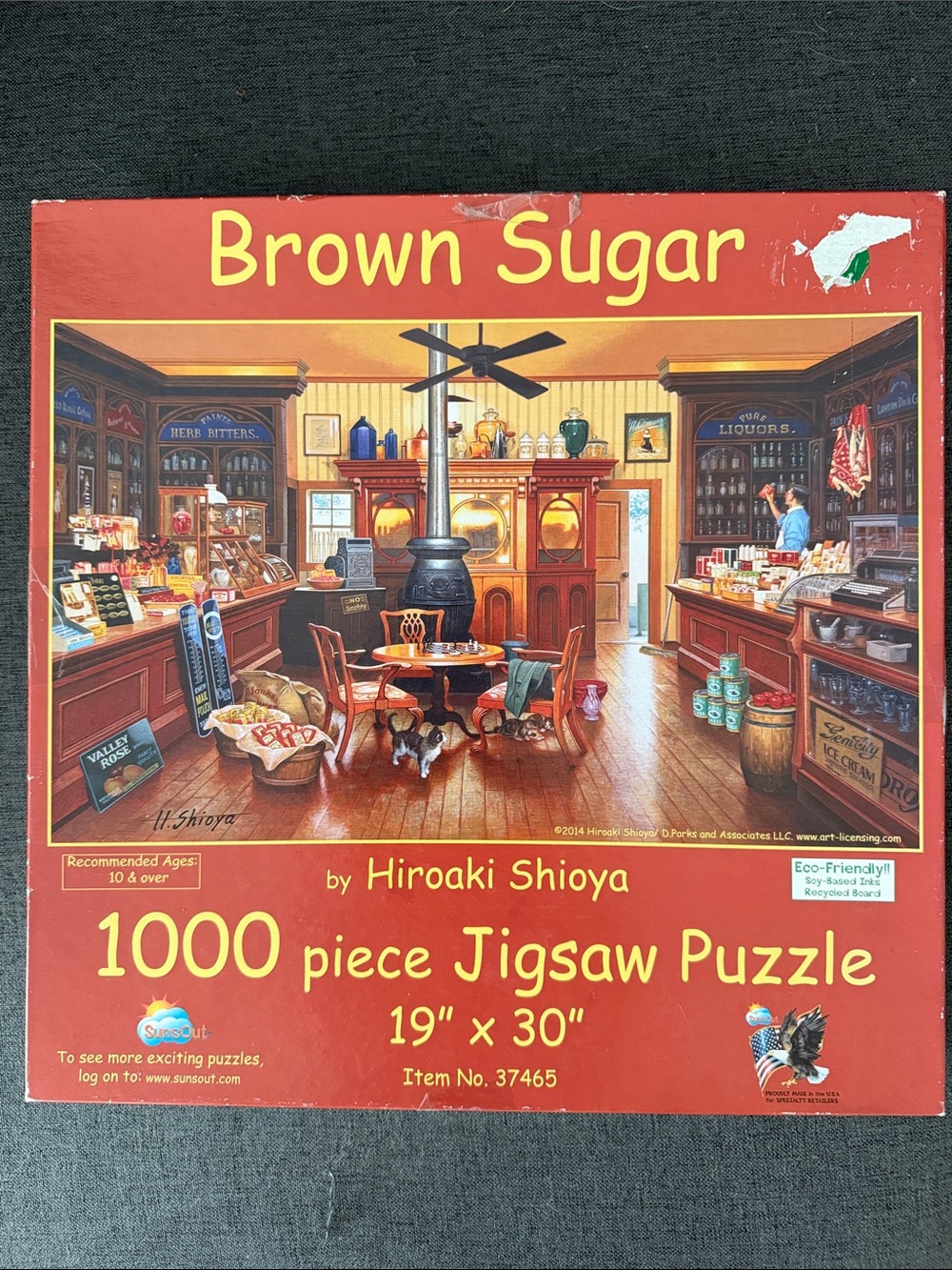 Hiroaki Shioya 'Brown Sugar' 1000-Piece Jigsaw Puzzle - Red